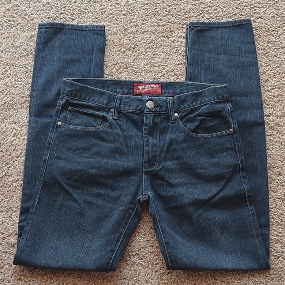 Men's Arizona Dark Wash Skinny Jeans 32×34